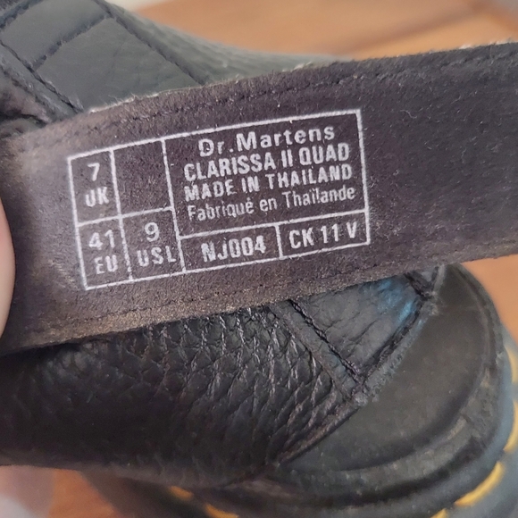 Dr. Martens Clarissa Leather Platform Sandals - Picture 6 of 7